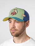 Бейсболка COASTAL арт. HFT Cowgirl Option (салатовый / голубой)